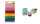 Kordel Papier Natur sortiert FOLIA 12220 5 Farben á 5m