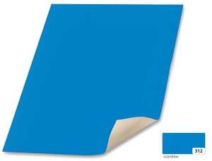Plakatkarton 48x68 capriblau FOLIA 65312 380g