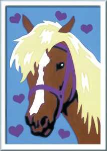Malen nach Zahlen Bild 85x120mm Liebes Pferd
