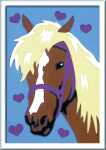 Malen nach Zahlen Bild 85x120mm Liebes Pferd