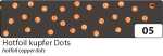 Washi Tape 5 m x 15 mm kupfer Dots - mit Heißfolien...