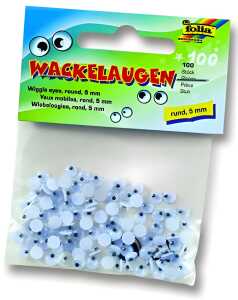 Wackelaugen rund 5mm FOLIA 750005