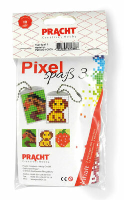 Pixel Spaß 3 klein 2 Medaillons mit Kette