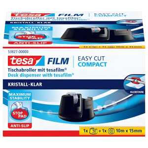 Tischabroller Easy Cut Compact - für Rollen bis 33m : 19mm, schwarz