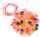GLOREX Perlen-Set orange sortiert