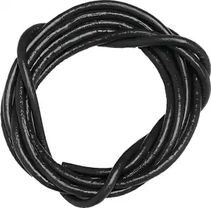 GLOREX Lederriemen schwarz 2mm/1m