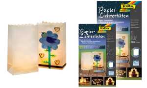 Lichtertüte 5ST blanko FOLIA 12400 24,5x14x8,5cm