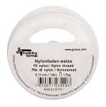 GLOREX Nylonfaden weiss 0,15mm 100m