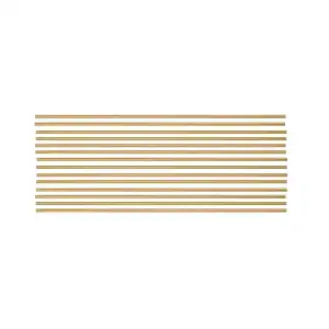 Verzierwachsstreifen 14Stück, 200x2mm, gold - halbrund