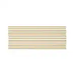 Verzierwachsstreifen 14Stück, 200x2mm, gold - halbrund