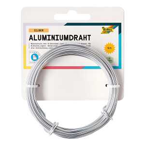 Basteldraht Alu silber FOLIA 79660 2mm 5m