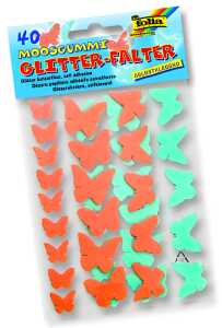 MAX BRINGMANN Moosgummi Glitter-Sticker 40 Stück