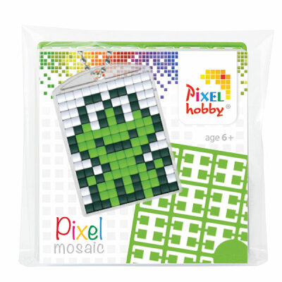 Pixel Schlüsselring Set Frosch