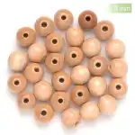 Holzperlen FSC100% 8 mm natur, 80 Stück