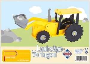 Laubbsägevorlage Motiv Radlader - ab 6 Jahren