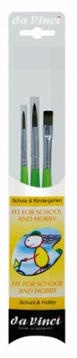 Fit for Hobby and School Allround-Pinsel-Set 3er