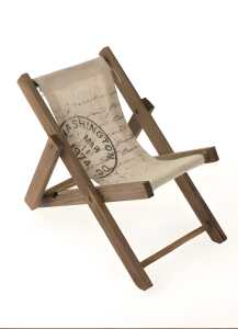 Liegestuhl Holz braun 19,5x10x1cm