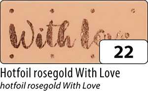Washi-Tape Hotfoil Rosegold With Love