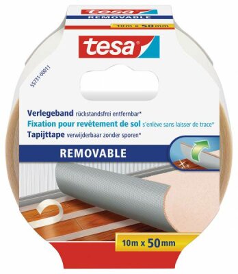 Verlegeband Tesa 10m x 50mm rückstandsfrei - entfernbar