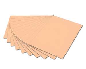 Tonzeichenpapier 50x70cm Apricose mit EAN,130g