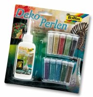 Dekoperlen-Set inkl. Deko-Kleber 90g