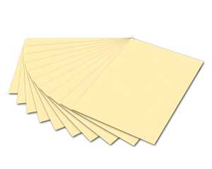 Tonzeichenpapier 50x70cm Strohgelb mit EAN,130g