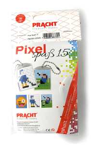 Pixel Spaß 15 klein 2 Medaillons mit Kette