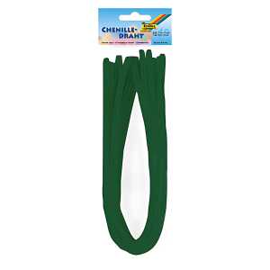 Chenilledraht 8mm tannengrün FOLIA 77858 50cm 10ST