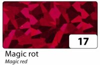 Holographische Folien Magic in rot 40cm x 1m