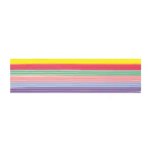 Verzierwachsstreifen 6x3St., 200x2mm, pastell