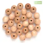 Holzperlen FSC100% 10mm orange-mix, 47 Stück