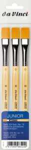 Junior Pinsel Größe 16 Serie 304 flach, 3 Stück