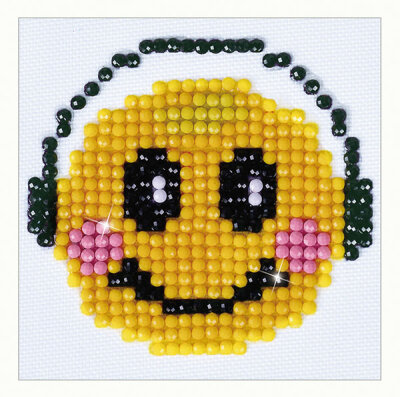 Diamond Dotz 12x12cm Smiley Smiling Groove - Motivgröße 7,6 x 7,6cm