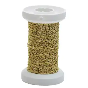 GLOREX Effektdraht gold 0,25mm 60m