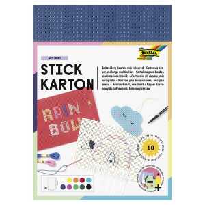 Stickkarton 300g 10 Blatt sortiert