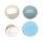 Glasnuggets 200g 20mm mix blau/weiss/hellblau