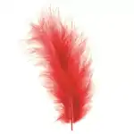 GLOREX Marabufedern rot ca.15 Stück