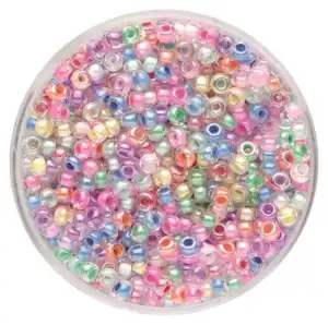 Rocailles 2,6mm, 17g Mix Farbeinzug