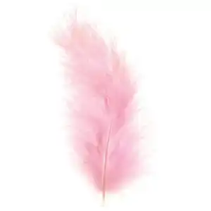 GLOREX Marabufedern ca.15 Stück Rosa
