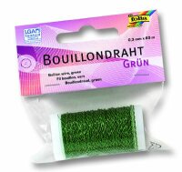 Bouillondraht, grün 0,3mm x 60m