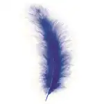 GLOREX Marabufedern ca.15 Stück Blau
