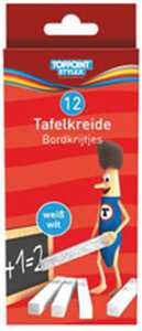 Tafelkreide 12er, weiß Faltschachtel