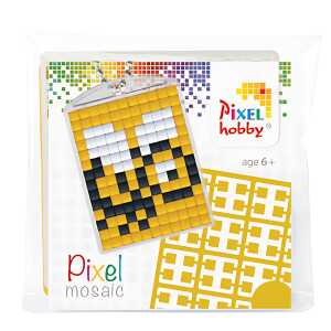 PRACHT Pixel Schlüsselring Set Biene