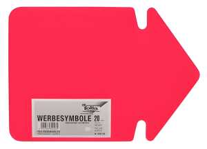 Werbe-Pfeil 35cm 20 Stück Leuchtrot