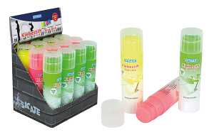 Klebestift Neon 20 g Paste 3 Farben sortiert - pink, grün, gelb,