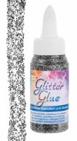 Glitterglue Flasche 60ml Dosierverschluss silber