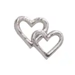 GLOREX Wachsdekor Herzen silber