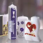 GLOREX Wachsdekor Herzen silber