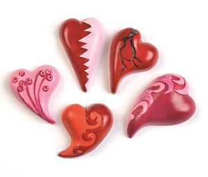 GLOREX Giessform Herzen geschwungen