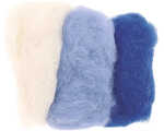 GLOREX Schafwolle 3 x 10g Blau-Mix